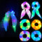 colmanda 6 PCS LED Haarbänder, Leuchtende mit 3 Licht Modi, Elastische Leuchtende Seile Haargummis, Glow in the Dark Frauen Haar, Accessoires für Party, Kostümpartys, Karneval, Neonpartys