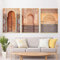 STUKE Wanddeko Wohnzimmer Nordic Reise Fotografie poster & kunstdrucke Marokko Wand Gemälde Leinwand Bild Orient Ornamente Bilder für Wohnzimmer Dekor 50x70cm x3 Ohne Rahmen
