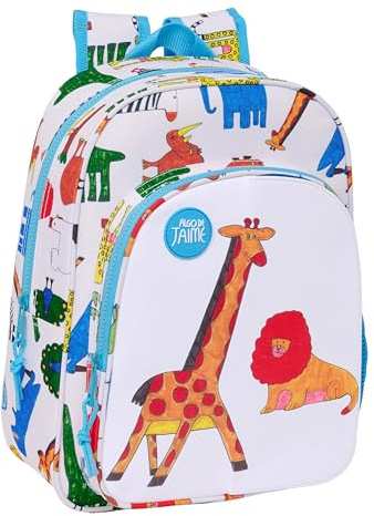Safta ALGO DE JAIME Kinderrucksack, anpassbar an den Wagen, einfache Reinigung, ideal für Kinder verschiedener Altersgruppen, bequem und vielseitig, Qualität und Widerstandsfähigkeit, 26 x 11 x 34 cm,