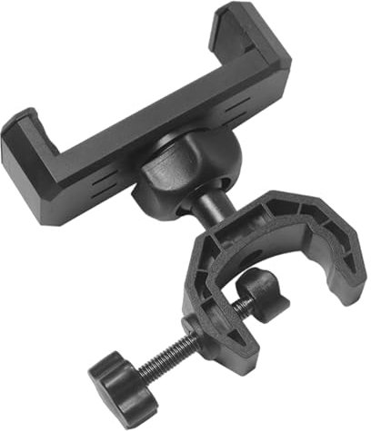 Cell Phone Mount For Tripod | Smartphone Clamp For Phone | Phone Attachment For Tripod, Cell Phone Stand Holder Desktop, Rotates Vertical And Horizontal