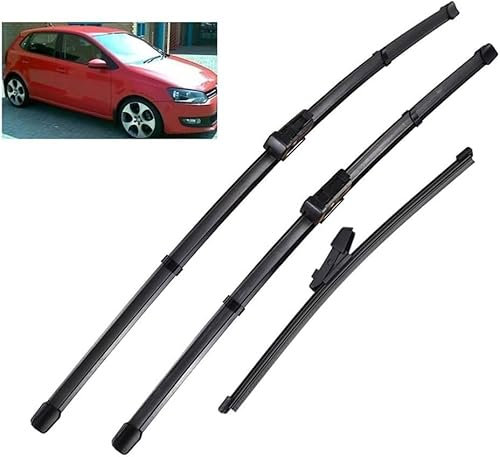 Rdgnls Scheibenwischer-Set für VW Polo 6R Hatchback 2009-2017 24 16 11, Easy Set Upgrade Scheibenwischer Gummi Wischer - perfekte Passgenauigkeit