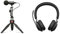 Shure MV88+ iPhone Mikrofon Video Kit & Jabra Evolve2 65 Wireless Headset – Noise Cancelling Microsoft Teams Zertifizierte Stereo Kopfhörer mit Langer Akkulaufzeit – USB-A Bluetooth Adapter – Schwarz