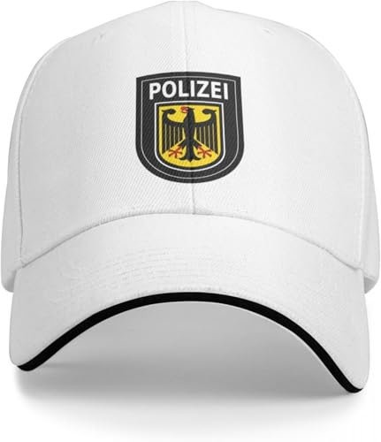 IEOGHWXY Baseballkappe Snapback Sonnenhut Bundespolizei Baseball Cap Hut für Männer und Frauen Sportgeschenke Geburtstagsgeschenk für Männer Frauen