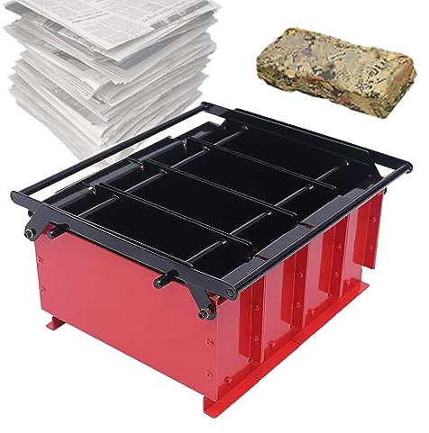 XLDZ Brikett-Holzbereiter, ergonomischer Griff, manuelle Papierpresse, platzsparend, langlebiges Design, umweltfreundliches Ressourcenschonungswerkzeug für Zuhause, Büro, Schule, Fabrik