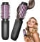 Gxpjycfob Cordless Hair Curler and Straightener Brush, 7000mAh Rechargeable, Negative Ion, 30s Quick Heating, 150°-210° Temperature Control, Black
