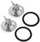 EMDMGJ Exprimidor con 2 Hojas de Acero Inoxidable y 2 Anillos de Goma, Compatible con Braun MX2000 MX2050 el Modelo de exprimidor Braun MX2000 MX2050
