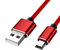 HYROOY Câble USB A mâle vers Mini-B Câble USB 2.0 pour appareil photo numérique Lecteur MP3 Récepteur Rouge Nylon
