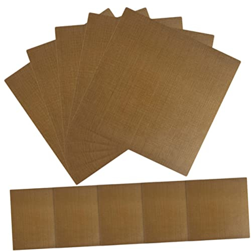 TOVINANNA 10pcs Flat Iron Hair Straightener Stickers 10x9cm Heat Resistant Waterproof Hair Styling Tool Protector for Salon