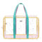Bolsa de playa transparente – Bolsa de playa de malla grande, bolsa de piscina transparente de PVC | Bolsa de playa impermeable de gran capacidad con cremallera, bolsa de almacenamiento de viaje para