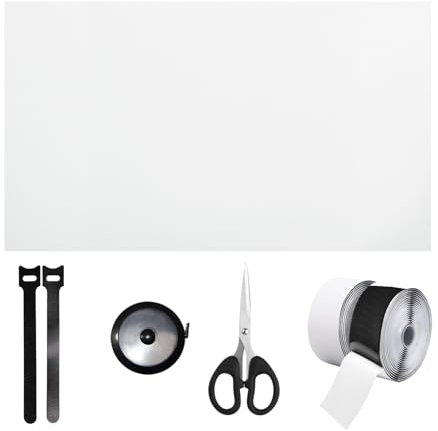 Tela Oscurecedora Blanco Plata, Techo Ventana Oscurecedora Magnética 1m x 1,45m lámina Oscurecedora para Ventanas Lámina Oscurecedora 100% Opaca Ventana Oscurecedora Techo Ventana Protección Solar