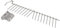 Cesta inferior plateada para lavavajillas compatible con Bosch 00642591
