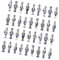 24 piezas/36 figuras de cascanueces de soldado, decoraciones colgantes para árbol de Navidad, colgantes de madera, adornos de cascanueces