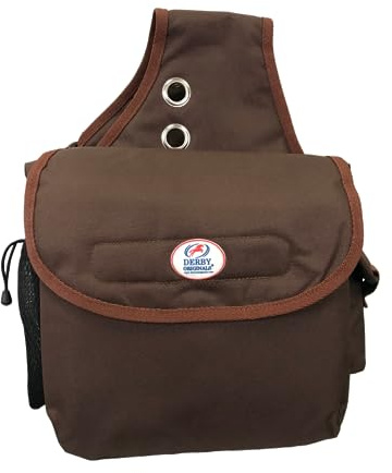 Tahoe Insulated Waterproof Nylon Heavy Duty Saddle Bag, Brown