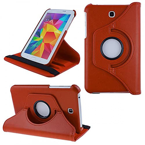 COOVY® 2.0 Custodia per Samsung Galaxy TAB 3 7.0 GT-P3200 GT-P3210 SM-T210 SM-T211 SMART 360° GRADI DI ROTAZIONE COVER SUPPORTO PROTEZIONE CASE | arancio
