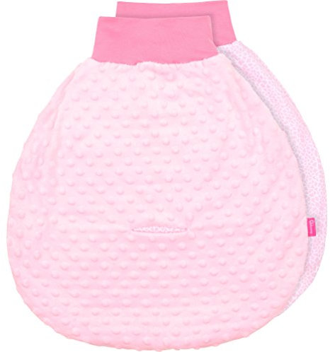 Be Mammy Baby Pucksack Strampelsack Schlafsack Autositz aus Baumwolle mit breitem Bund BE20-136 (Rosa/1922_18)