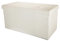 Cadorabo Intirilife Faltbare Sitzbank 78x38x38 cm in OPALIN Weiss - Sitzwürfel mit Stauraum und Deckel aus Kunstleder mit Polsterknöpfen - Sitzcube Fußablage Aufbewahrungsbox Truhe Sitzhocker