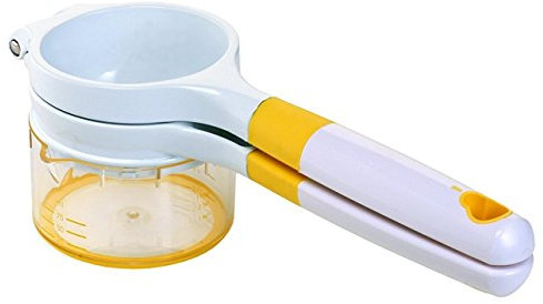 Crisp TCR75018 Zitruspresse, Kunststoff, weiß/gelb