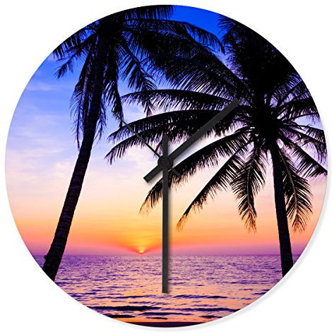 Wandkings Wanduhr mit traumhaften Motiven - Wähle ein Motiv - Colourful sunset