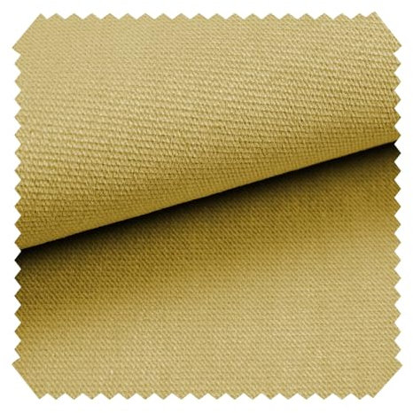 novely® Passau | 1 lfm | samtig weicher Chenille Möbelstoff in 26 Farben | Polsterstoff (11 Senf Gelb)