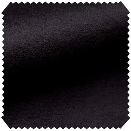 novely® MALOU Samtweicher Velours Polsterstoff - Möbelstoff in Antiker Vintage-Leder-Optik - Pflegeleichte Meterware 1lfm | Farbe: 08 Schwarz