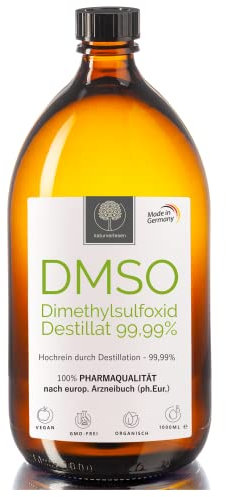 ❀ DMSO Dimethylsulfoxid 99,99% ph. Eur. (echte Pharmaqualität) in Apothekerflasche – 100ml (auch erhältlich in 250ml, 500ml & 1000ml)