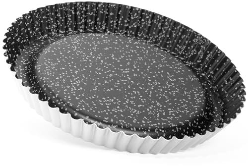 NAMAI Stampo Furbo 28 cm Ø x 4cm H, in Alluminio Robusto, Rivestimento Antiaderente Design Elegante Effetto Pietra MADE IN ITALY