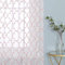 Deconovo Tende Trasparenti in Voile Ricamate per Camera da Letto Moderne 140x245 CM Rosa 2 Pannelli