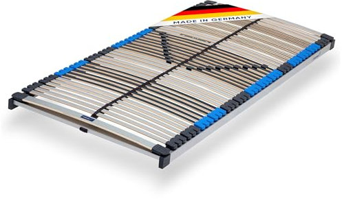 CubeSleep 7-Zonen Lattenrost Pure NV 44 Federleisten 100x220cm | fertig montiert | Nicht verstellbar - starr | Härte-Regulierung | GS Zertifiziert – geprüfte Sicherheit (100 x 220 cm)