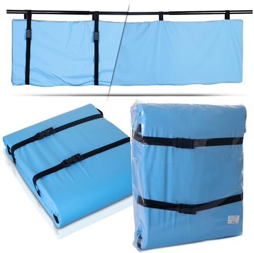 PimPam Factory - Protector de Barandilla de Cama para Adultos - 40 x 160 cm - Acolchada con Correas Ajustables para una Mejor Sujeción - Impermeable - Fácil de Limpiar - Fabricado en España