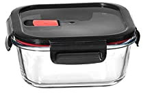 Ritzenhoff & Breker Vorratsdose Cucina mit 4-Clip-Deckel, aus Glas, Quadratisch, 520 ml
