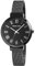 Excellanc Damen-Uhr Edelstahl Meshband Hakenverschluss Analog Quarz 1300036 (schwarz silberfarbig)