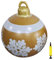 Settoo Weihnachtsdekorationen Weihnachten Aufblasbar Ball 60cm Aus PVC Christbaumkugel,Weihnachtskugel Personalisiert Baumschmuck Weihnachtskugeln (mit Inflatorzylinder)
