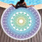 LXTOPN Mandala Strandtuch Rund,Quaste Runde Strandtuch,Geeignet Für Strand Yoga Matten Schal Schal Tapestry,150cm(Y5)