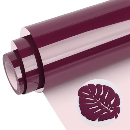 WRAPXPERT Puff Vinyl Maroon 3D Puff Heat Transfer Vinyl 10 x5ft Wine Red Puffy HTV Burgundy Iron on Vinyl Roll for Shirts Heat Press