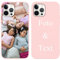Yoedge Rose Coque Personnalisée pour Apple iPhone 12/ iPhone 12 Pro 6,1, Personnalisable Housse Étuis avec Photo Image Texte Etui, Mince Silicone Antichoc Protection Custom Cover pour iPhone12 Case
