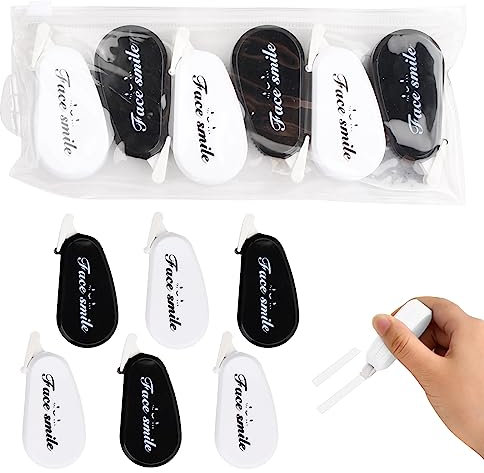 NiceLand Korrekturbänder, 6 Stk Mini Korrekturroller Set, Mini Correction Tape Umweltfreundlich ideal für Studenten kinder, Lehrer, im Büro arbeitendes Personal
