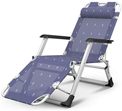 Garten-Liegestuhl, Chaiselongue, Sonnenliege, wasserdicht, klappbar, leicht, für Outdoor, Terrasse, Strand, Camping (lila)