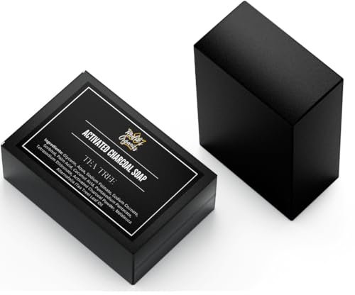 Malik's Organics - Activated Charcoal Soap with Tea Tree Oil, Handcrafted & Organic, Detoxifying Cleanse