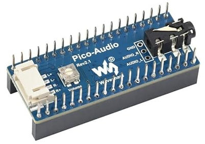 Audio Expansion Module Compatible with Raspberry Pi Pico Wide Range Audio Sampling Rate Headphone and Speaker Signal Output At The Same Time