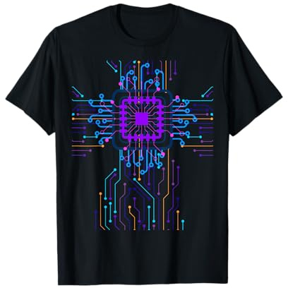 CPU-PC, Science-Fiction-Film-T-Shirts, Leiterplatte, Computerfreaks T-Shirt