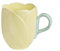 FülleMore 3D Tulpe Blumen Kaffeetasse Teetasse Neuheit Blumenform Kaffeebecher 350ml Porzellanbecher mit Griff Bürotasse Geschenk für Geburtstag Muttertag Weihnachten Valentinstag (Gelb)