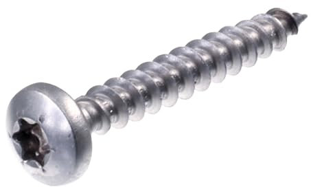 SECCARO Lot de 200 vis à bois à tête bombée 5 x 35 mm en acier inoxydable V2A VA A2 avec filetage complet, TX/six pans creux
