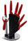 EDENBERG Messerset 8-teilig Küchenmesser Schere Kochmesser Brotmesser Schneidemesser scharfes Küchenmesserset - Keramik-Küchenmesser-Set (8-teilig mit Messerblock) EB-00951