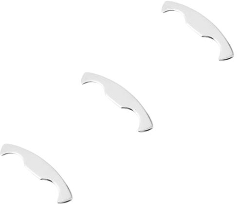 FRCOLOR Lot de 3 couteaux de massage en acier inoxydable - Appareil de massage des avant-bras - Grattoir de massage en métal - Grattoir pour le visage - Spatule en acier inoxydable - Physiothérapie