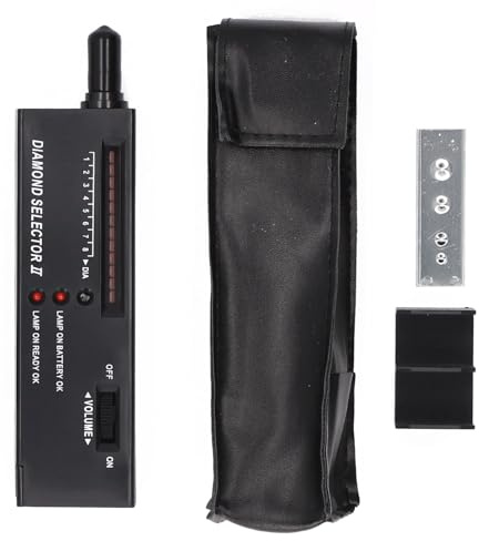 Tester Portatile per Diamanti con Display LED, Strumento Professionale di Verifica Pietre Preziose, Custodia in PU, Piattaforma di Test di Precisione