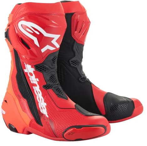 Alpinestars Racing Supertech R Boots - Stivali da moto con stivali interni di sicurezza, 42 EU