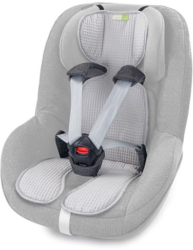 Liebes von priebes KAI Sitzauflage Autokindersitze Gruppe 1 | Basics Baby Sitzeinlage | Baumwoll- und Frotteeseite für Babyschale, Autositz z.B. Maxi-Cosi, Britax-Römer, Cybex