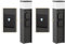ledscom.de 2 Stück Wegelicht/Pollerleuchte PODEL für außen, IP44, Smart Home, WLAN, Alexa, 39 cm, schwarz, 1x G9 max. 10W, 2 Steckdosen