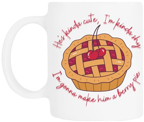 TAMBOOTEE Berry Pie Dolly Parton Tasse À Boire En Céramique Blanche