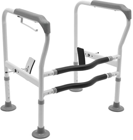 Barra De Apoyo Wc Marco De Inodoro Elevador Inodoro Adulto Guardia Cuerpo De Seguridad Para Inodoro Elevador Brazo De Inodoro Altura Longitud Ajustable,Adecuado Para Inodoros, Escaleras, Hospitales